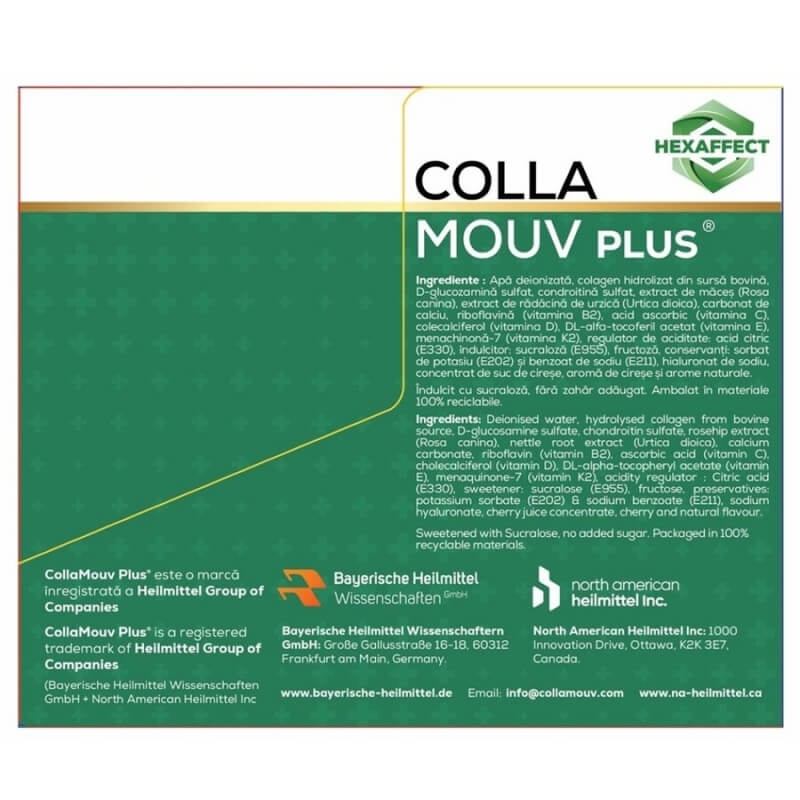 CollaMouv Plus, 25 ml, 30 flacoane, Deutsche Heilmittel GmbH CollaMouv Plus, 25 ml, 30 flacoane, Deutsche Heilmittel GmbH