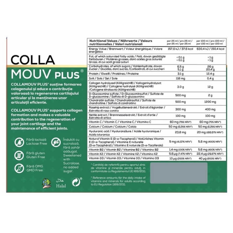 CollaMouv Plus, 25 ml, 30 flacoane, Deutsche Heilmittel GmbH CollaMouv Plus, 25 ml, 30 flacoane, Deutsche Heilmittel GmbH