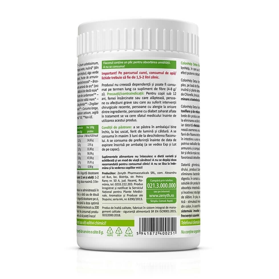 Colon Help Detox Forte, 240 g, Zenyth Colon Help Detox Forte, 240 g, Zenyth