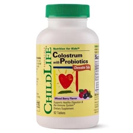 Colostrum with Probiotics ChildLife Essentials, 92 tablete, Secom