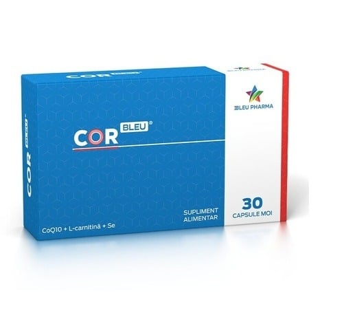 CorBleu, 30 capsule moi, Bleu Pharma CorBleu, 30 capsule moi, Bleu Pharma
