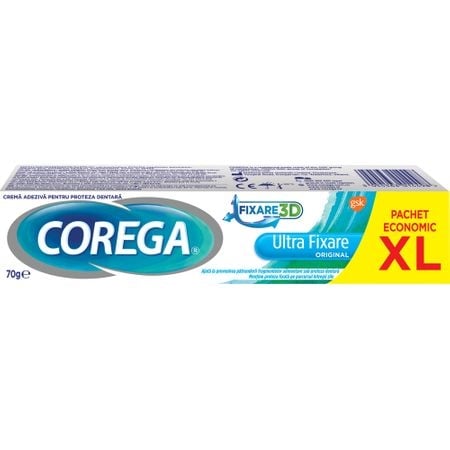 Crema adeziva pentru proteza dentara Original, 70 g, Corega Crema adeziva pentru proteza dentara Original, 70 g, Corega