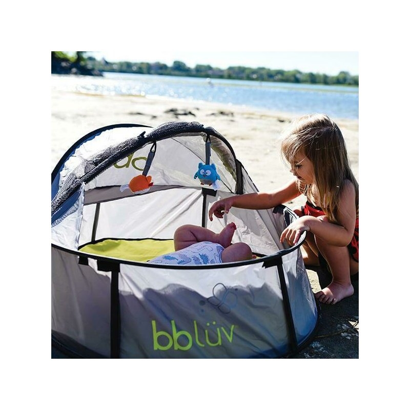 Cort de joaca, BBluv, Nido Mini, Cu plasa de tantari, Anti UV, Sistem pop-up, Ideal pentru plaja sau parc, Include 2 jucarii, Grey Cort de joaca, BBluv, Nido Mini, Cu plasa de tantari, Anti UV, Sistem pop-up, Ideal pentru plaja sau parc, Include 2 jucarii, Grey