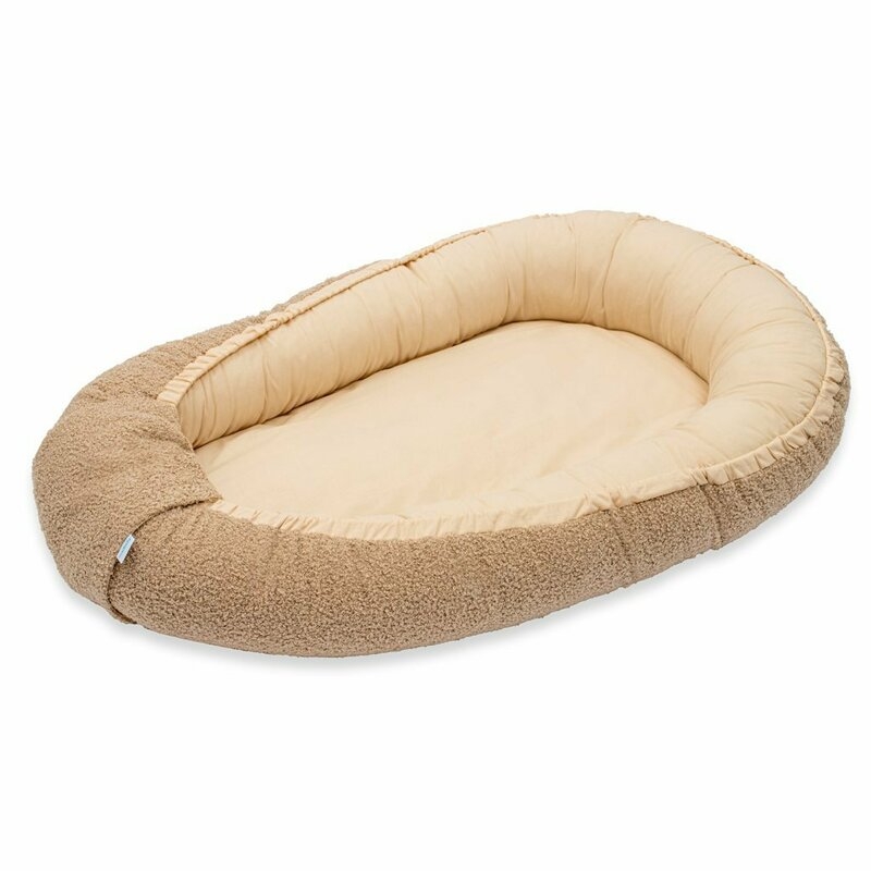 Cosulet bebelus, New Baby, Pentru dormit, Baby Nest, 80x50 cm, Din bumbac 100%, Tesatura teddy, 0 luni+, Dark Beige Cosulet bebelus, New Baby, Pentru dormit, Baby Nest, 80x50 cm, Din bumbac 100%, Tesatura teddy, 0 luni+, Dark Beige