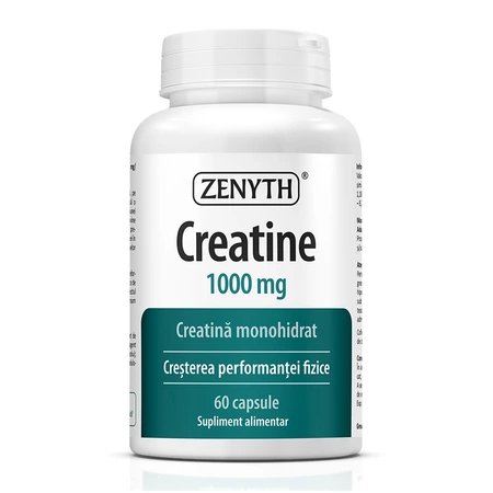 Creatine, 1000 mg, 60 capsule, Zenyth Creatine, 1000 mg, 60 capsule, Zenyth