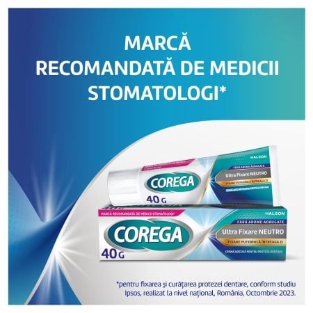 Crema adeziva pentru proteza dentara Neutro Corega, 40 g, Gsk (Haleon)
