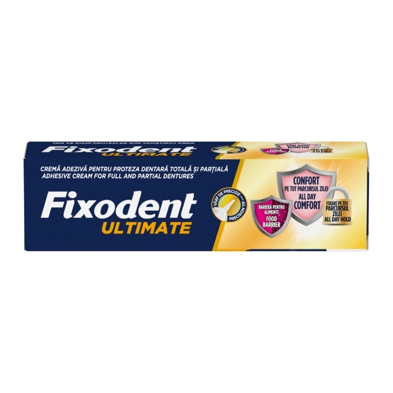 Crema adeziva pentru proteza dentara Ultimate Fresh, 40 g, Fixodent Crema adeziva pentru proteza dentara Ultimate Fresh, 40 g, Fixodent