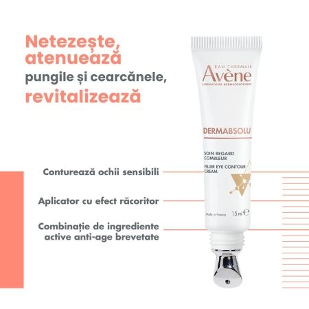 Crema pentru conturul ochilor DermAbsolu, 15 ml, Avene Crema pentru conturul ochilor DermAbsolu, 15 ml, Avene