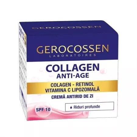 Crema antirid de zi Collagen Anti-Age, 50 ml, Gerocossen Crema antirid de zi Collagen Anti-Age, 50 ml, Gerocossen