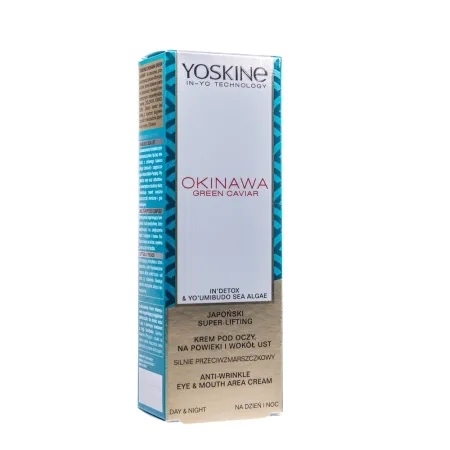 Crema antirid pentru zona ochilor si a gurii Okinawa Green Caviar, 15 ml, Yoskine Crema antirid pentru zona ochilor si a gurii Okinawa Green Caviar, 15 ml, Yoskine