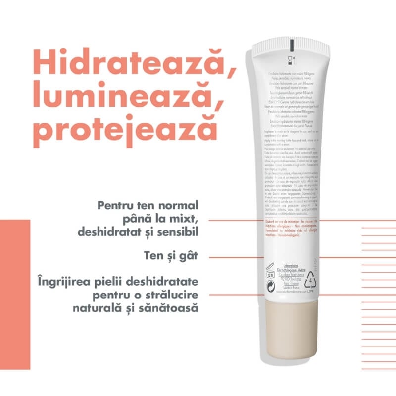 Hydrance Legere crema BB SPF 30, 40 ml, Avene Hydrance Legere crema BB SPF 30, 40 ml, Avene