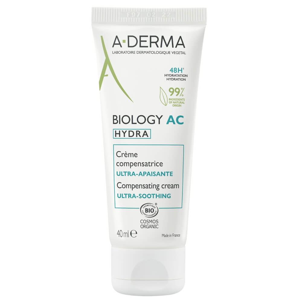 Crema compensatoare ultra calmanta Biology AC Hydra, 40 ml, A-Derma Crema compensatoare ultra calmanta Biology AC Hydra, 40 ml, A-Derma