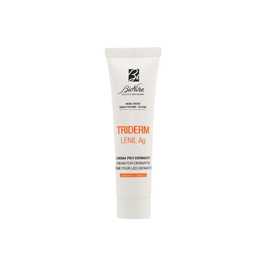 Crema cu argint coloidal pentru dermatite si eczeme Triderm Lenil Ag, 30 ml, BioNike Crema cu argint coloidal pentru dermatite si eczeme Triderm Lenil Ag, 30 ml, BioNike