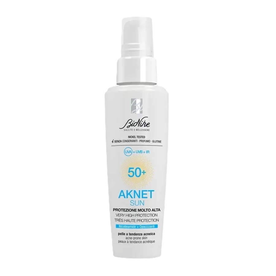 Crema SPF 50+ AKNET SUN, 50 ml, BioNike Crema SPF 50+ AKNET SUN, 50 ml, BioNike