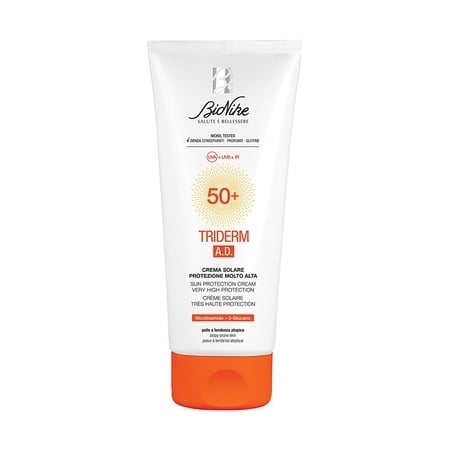 Crema protectie solara pentru pielea atopica SPF 50+ Triderm A.D, 200 ml, BioNike Crema protectie solara pentru pielea atopica SPF 50+ Triderm A.D, 200 ml, BioNike