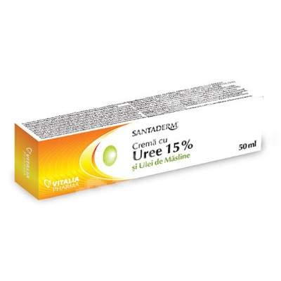 Santaderm - Crema cu uree 15% si ulei de masline 50ml Santaderm - Crema cu uree 15% si ulei de masline 50ml