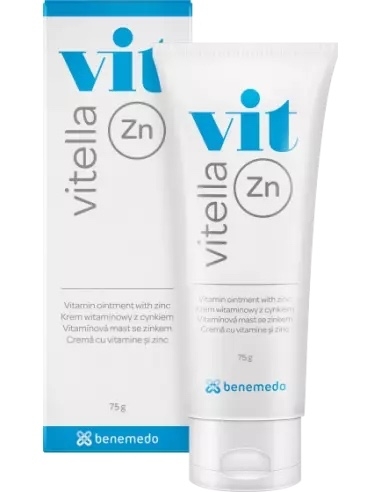 Crema cu vitamine si zinc Vitella Zn, 75 g, Benemedo Crema cu vitamine si zinc Vitella Zn, 75 g, Benemedo