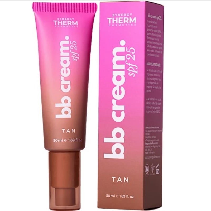 Crema de fata coloranta SPF 25 BB Cream Tan, 50 ml, Synergy Therm Crema de fata coloranta SPF 25 BB Cream Tan, 50 ml, Synergy Therm