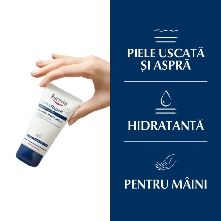 Crema de maini cu 5% uree Urea Repair, 75 ml, Eucerin Crema de maini cu 5% uree Urea Repair, 75 ml, Eucerin