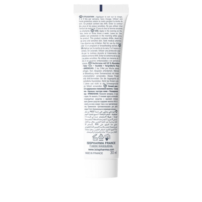 Crema de noapte cu 5.5% acid glicolic Glyco-A Soft Peeling, 30 ml, Isispharma Crema de noapte cu 5.5% acid glicolic Glyco-A Soft Peeling, 30 ml, Isispharma