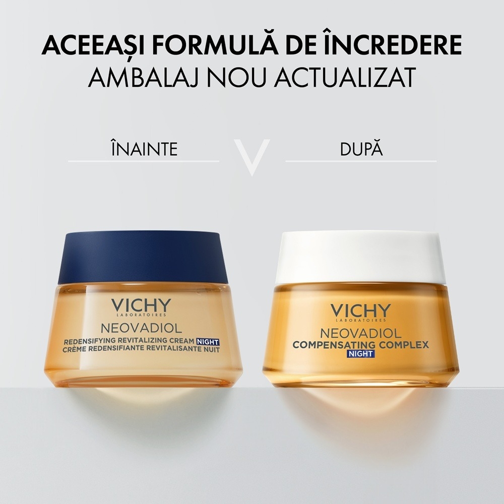 Crema de noapte cu efect de redensificare si revitalizare Neovadiol Compensating Complex, 50 ml, Vichy