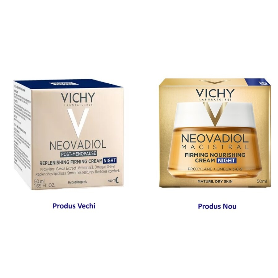 Crema de noapte cu efect de fermitate si refacerea lipidelor Neovadiol Magistral, 50 ml, Vichy Crema de noapte cu efect de fermitate si refacerea lipidelor Neovadiol Magistral, 50 ml, Vichy