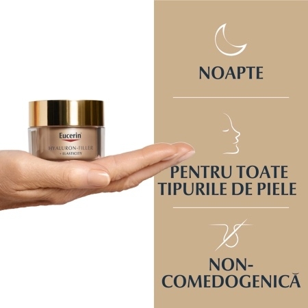 Crema de noapte Hyaluron Filler + Elasticity, 50 ml, Eucerin Crema de noapte Hyaluron Filler + Elasticity, 50 ml, Eucerin
