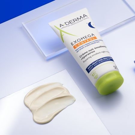 Crema de noapte reparatoare Exomega Control, 200 ml, A-Derma Crema de noapte reparatoare Exomega Control, 200 ml, A-Derma