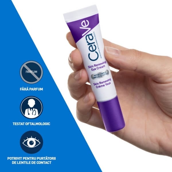 Crema contur ochi antirid Skin Renewing, 14 ml, Cerave Crema contur ochi antirid Skin Renewing, 14 ml, Cerave