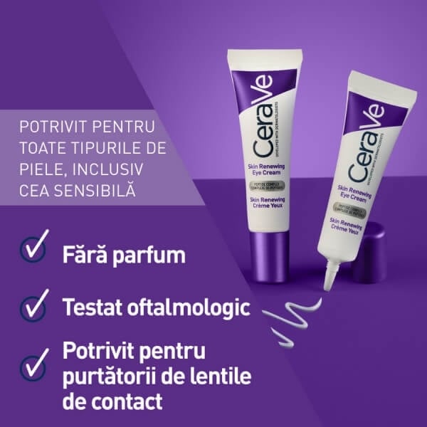 Crema contur ochi antirid Skin Renewing, 14 ml, Cerave Crema contur ochi antirid Skin Renewing, 14 ml, Cerave