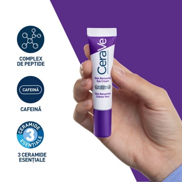 Crema contur ochi antirid Skin Renewing, 14 ml, Cerave Crema contur ochi antirid Skin Renewing, 14 ml, Cerave