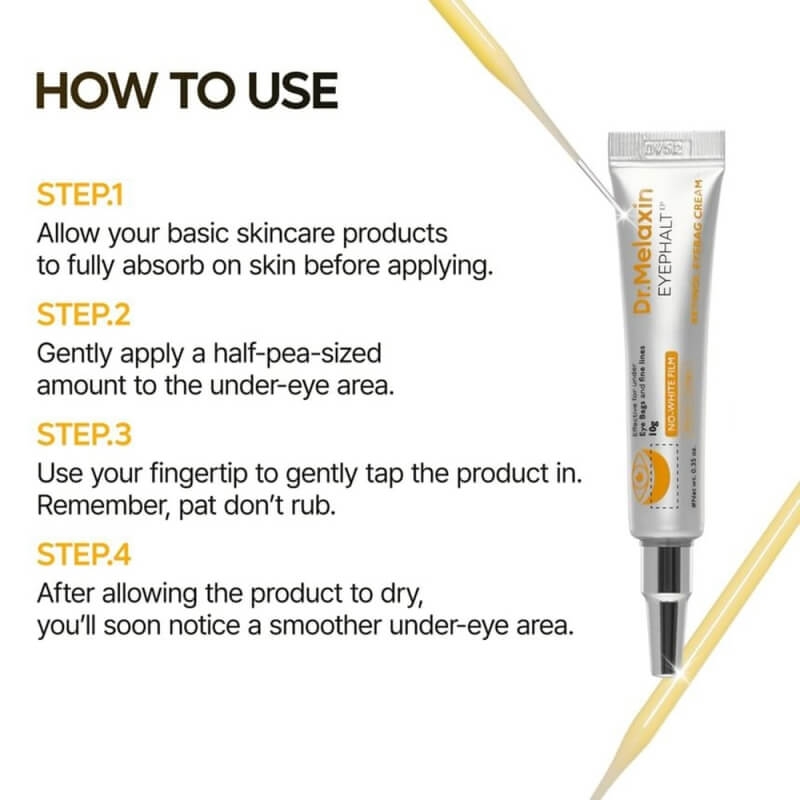 Crema De Ochi Pentru Estomoparea Cearcanelor Cu Retinol Eyephalt, 10 g, Dr. Melaxin Crema De Ochi Pentru Estomoparea Cearcanelor Cu Retinol Eyephalt, 10 g, Dr. Melaxin