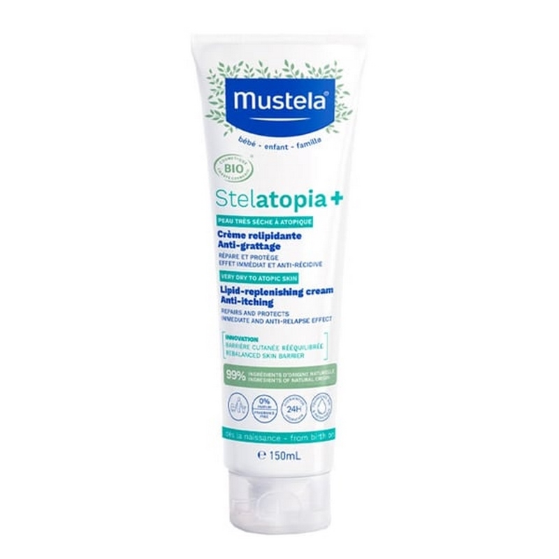 Crema de refacere a lipidelor Stelatopia+, 150 ml, Mustela Crema de refacere a lipidelor Stelatopia+, 150 ml, Mustela