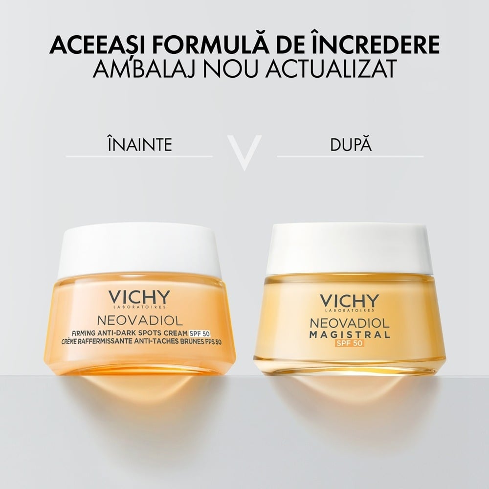 Crema de zi anti-pete pigmentare SPF 50 Neovadiol Post-Menopause, 50ml, Vichy