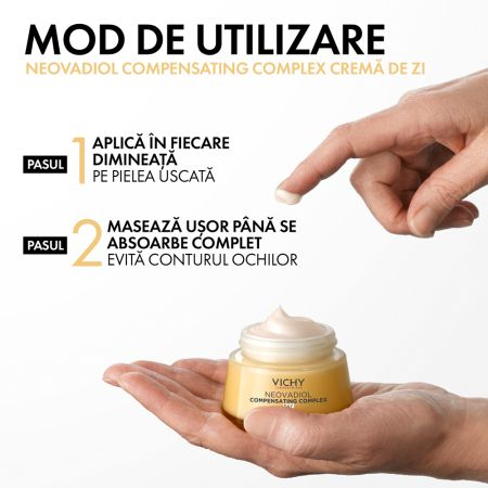Crema de zi redensifianta cu efect de lifting ten normal-mixt Neovadiol Compensating Complex, 50 ml, Vichy