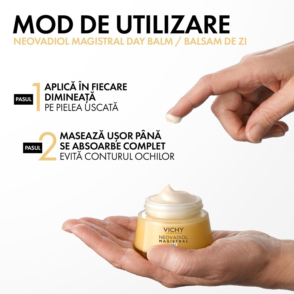 Balsam de zi hranitor cu efect de fermitate Neovadiol Magistral, 50 ml, Vichy Balsam de zi hranitor cu efect de fermitate Neovadiol Magistral, 50 ml, Vichy