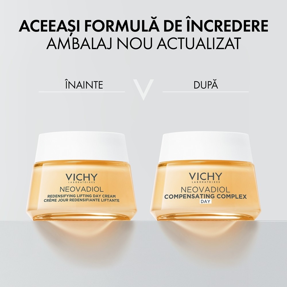 Crema de zi redensifianta cu efect de lifting pentru ten uscat Neovadiol Compensating Complex, 50 ml, Vichy Crema de zi redensifianta cu efect de lifting pentru ten uscat Neovadiol Compensating Complex, 50 ml, Vichy