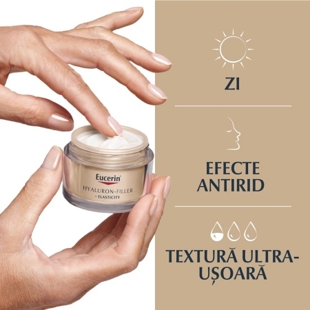 Crema de fata SPF 15 Hyaluron Filler + Elasticity, 50 ml, Eucerin Crema de fata SPF 15 Hyaluron Filler + Elasticity, 50 ml, Eucerin