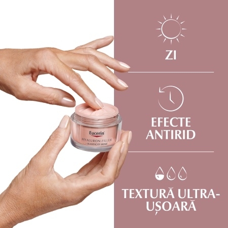 Crema de fata SPF 30 Hyaluron Filler + Elasticity Rose, 50 ml, Eucerin Crema de fata SPF 30 Hyaluron Filler + Elasticity Rose, 50 ml, Eucerin