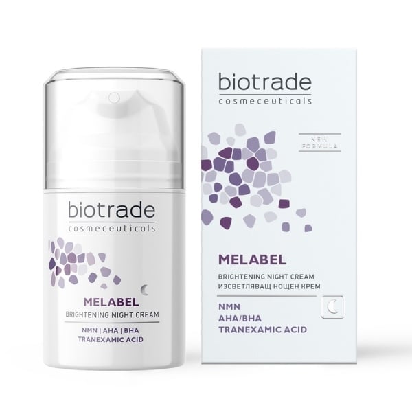 Crema depigmentanta de noapte Melabel Whitening, 50 ml, Biotrade Crema depigmentanta de noapte Melabel Whitening, 50 ml, Biotrade