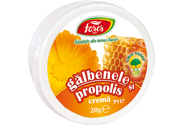 Crema galbenele si propolis 20g, Fares Crema galbenele si propolis 20g, Fares