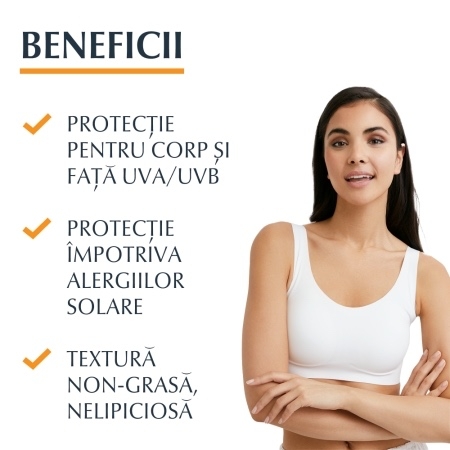 Gel crema de fata si corp impotriva alergiei la soare SPF 50+ Sun Protection Allergy Protect, 150 ml, Eucerin Gel crema de fata si corp impotriva alergiei la soare SPF 50+ Sun Protection Allergy Protect, 150 ml, Eucerin