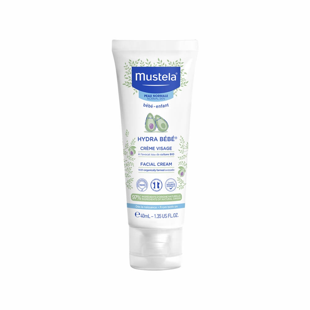 Crema hidratanta de fata pentru piele normala Hydra Bebe, 40 ml, Mustela Crema hidratanta de fata pentru piele normala Hydra Bebe, 40 ml, Mustela