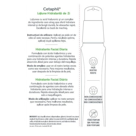 Lotiune hidratanta de zi cu acid hialuronic, 88 ml, Cetaphil Lotiune hidratanta de zi cu acid hialuronic, 88 ml, Cetaphil