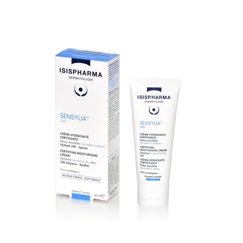 Crema hidratanta pentru ten sensibil Sensylia 24h, 40 ml, Isispharma Crema hidratanta pentru ten sensibil Sensylia 24h, 40 ml, Isispharma
