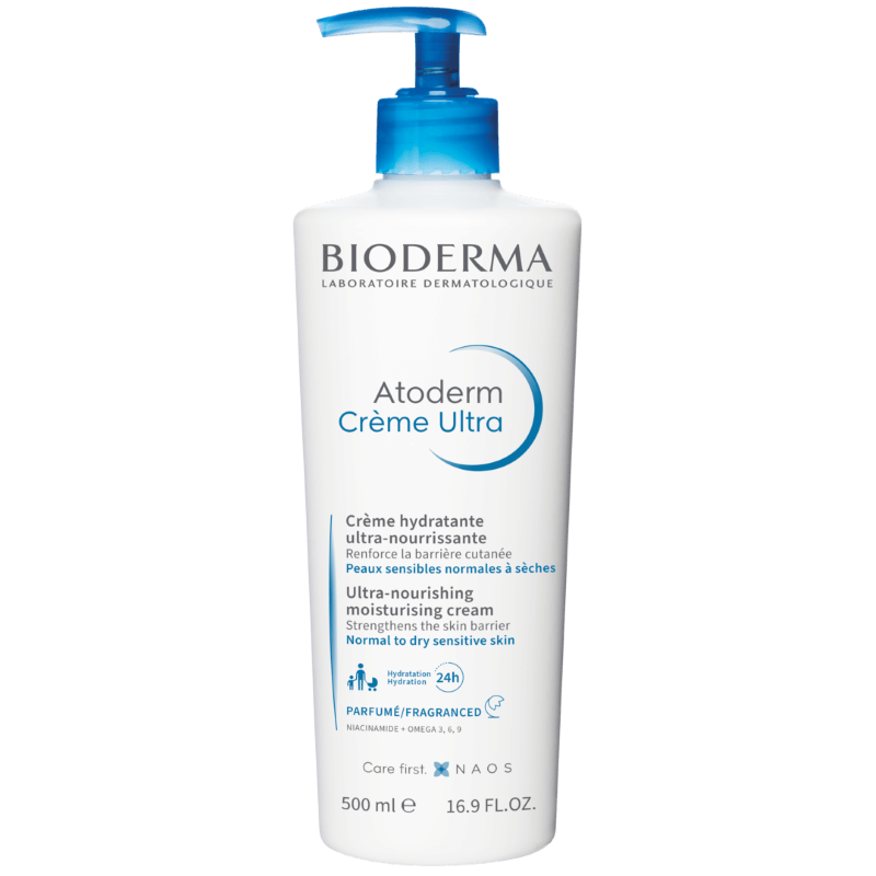 Crema hidratanta parfumata pentru fata si corp Atoderm Ultra, 500 ml, Bioderma Crema hidratanta parfumata pentru fata si corp Atoderm Ultra, 500 ml, Bioderma