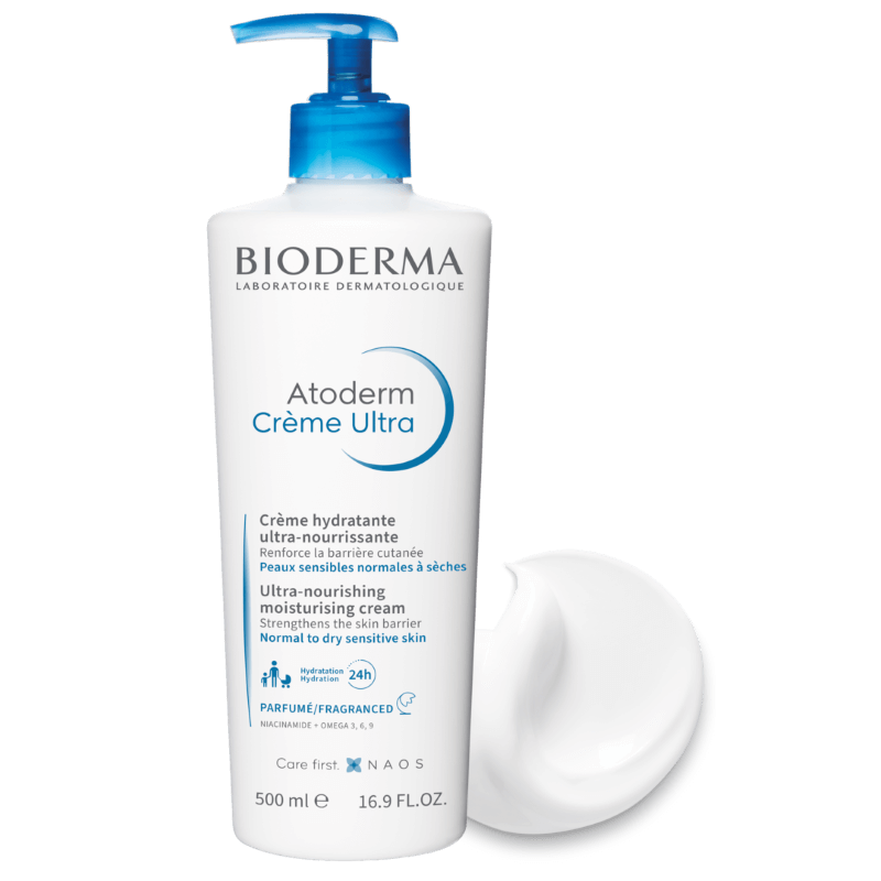 Crema hidratanta parfumata pentru fata si corp Atoderm Ultra, 500 ml, Bioderma Crema hidratanta parfumata pentru fata si corp Atoderm Ultra, 500 ml, Bioderma