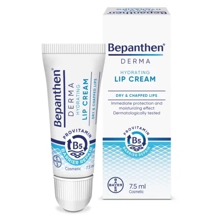 Crema hidratanta buze Bepanthen Derma, 7.5 ml, Bayer Crema hidratanta buze Bepanthen Derma, 7.5 ml, Bayer
