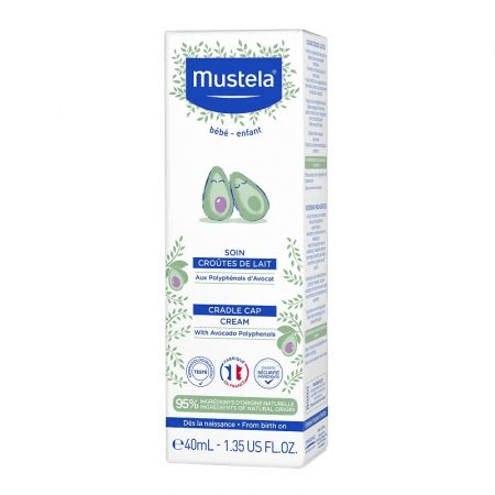 Crema impotriva scuamelor de lapte, 40 ml, Mustela Crema impotriva scuamelor de lapte, 40 ml, Mustela