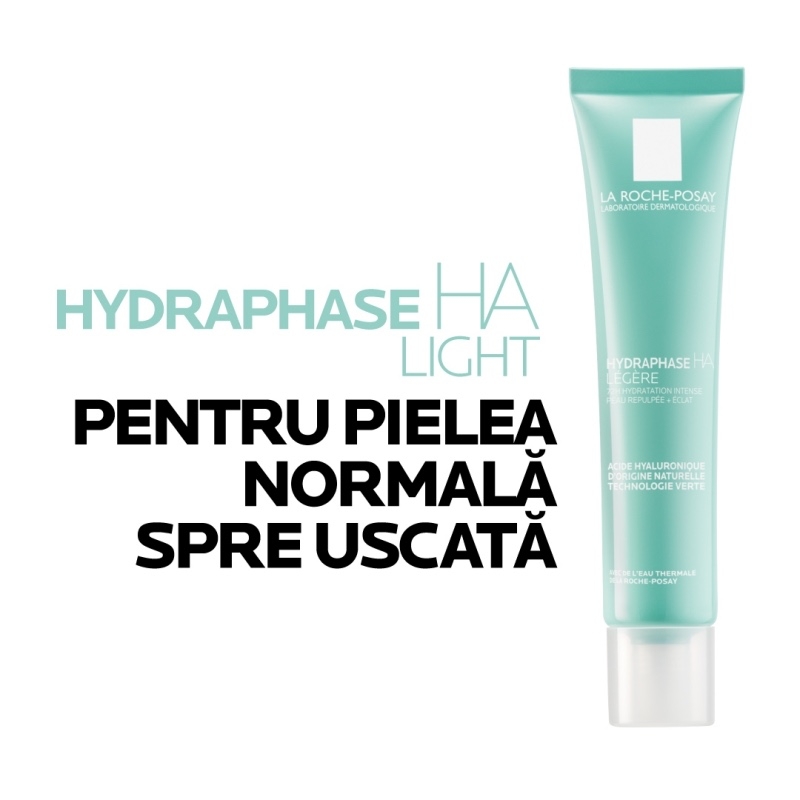 Crema pentru ten normal uscat Hydraphase HA Light, 40 ml, La Roche-Posay Crema pentru ten normal uscat Hydraphase HA Light, 40 ml, La Roche-Posay